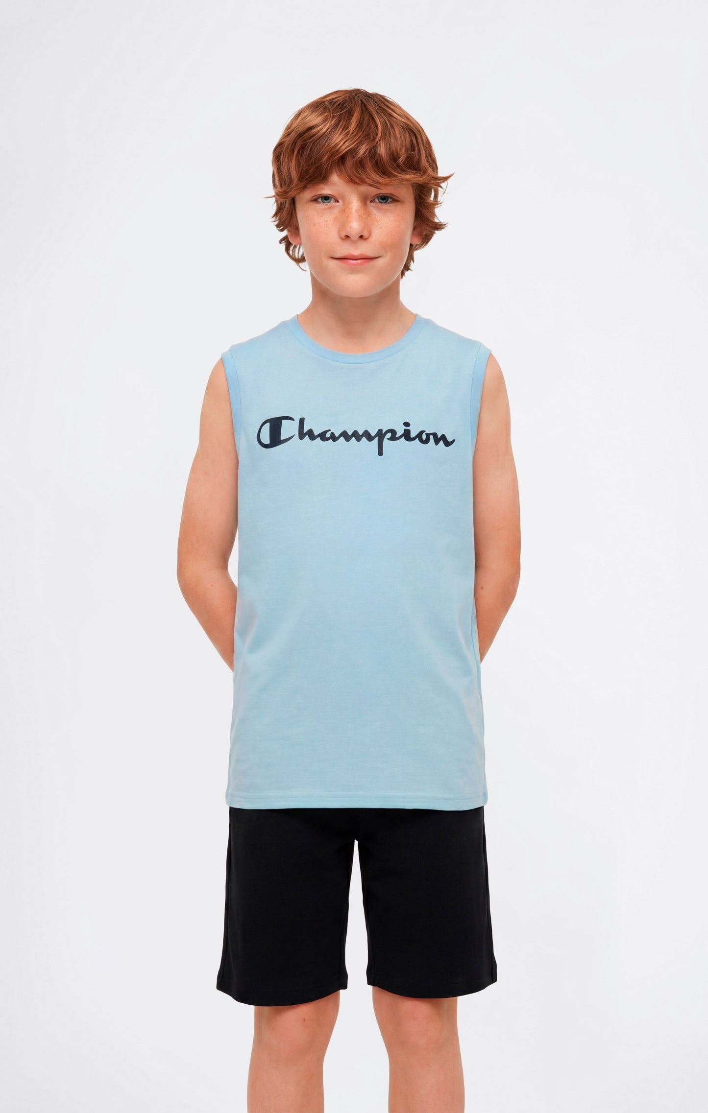 Boys' Tank Top with Maxi Printed Logo