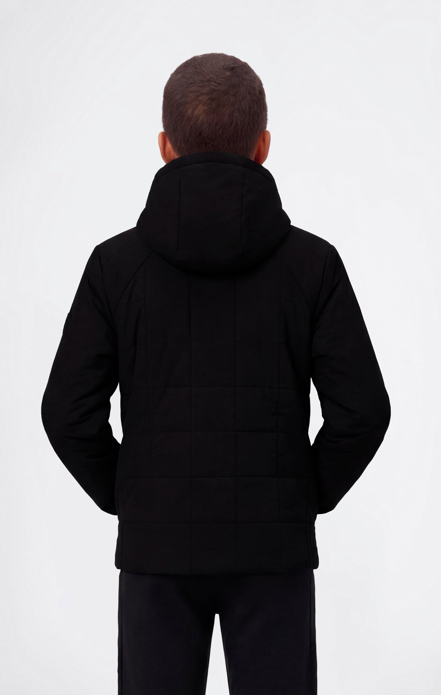 Boys' Padded Full Zip Hooded Jacket
