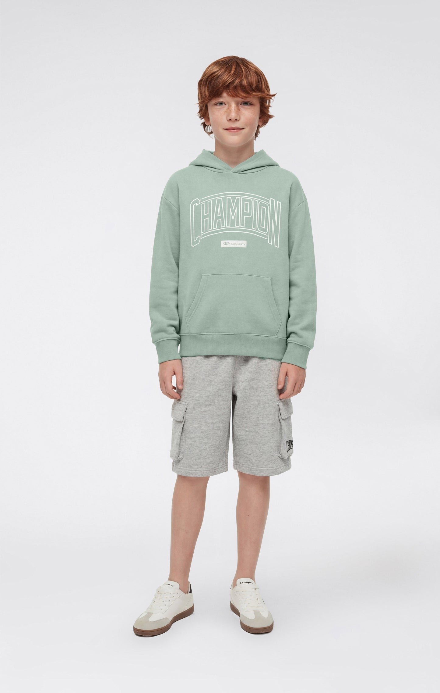 Boys' Hooded Sweatshirt with Puff Print