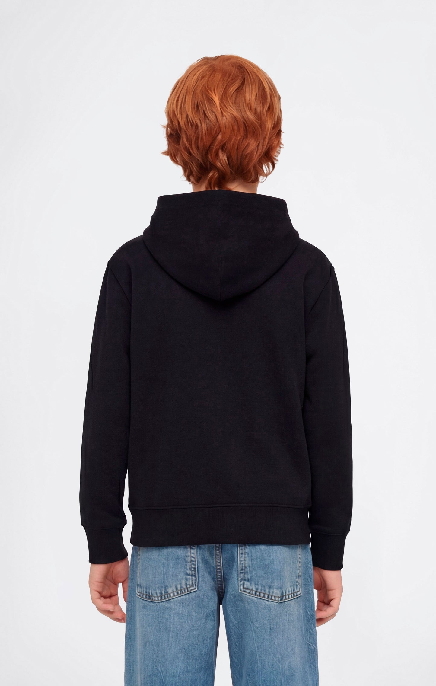 Boys' Hooded Sweatshirt with Puff Print