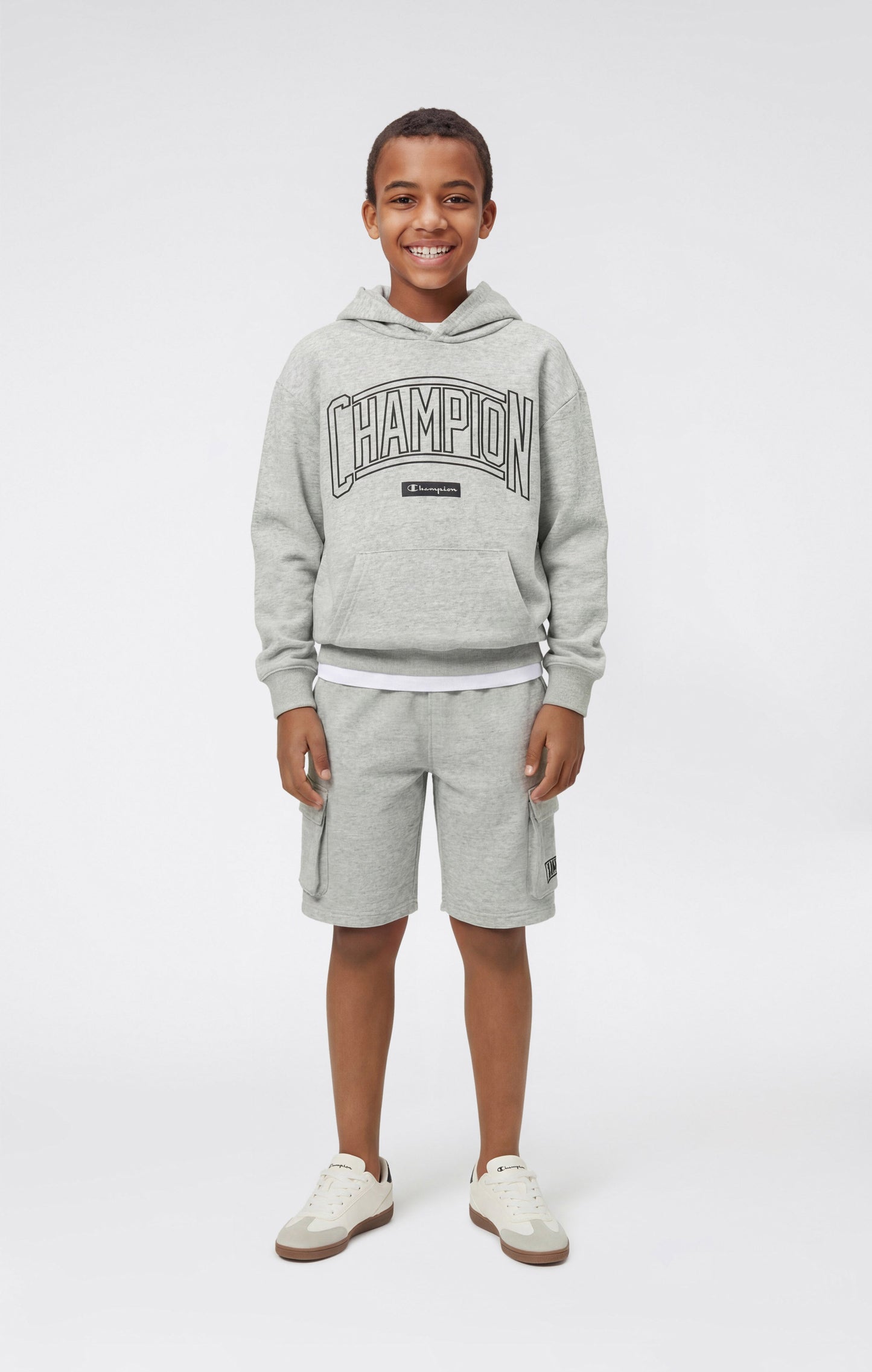 Boys' Cargo Shorts with Puff Print