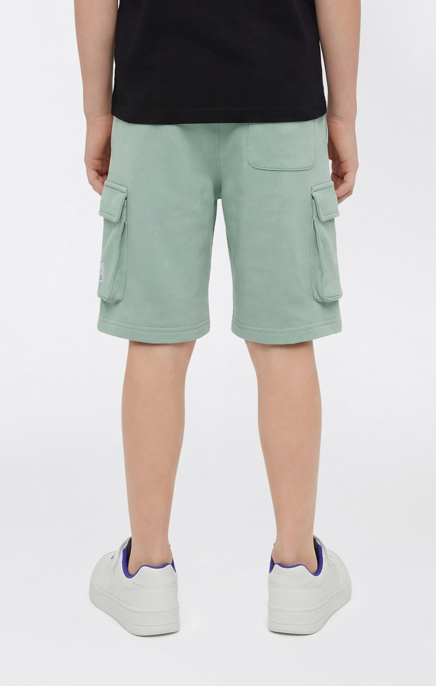 Boys' Cargo Shorts with Puff Print