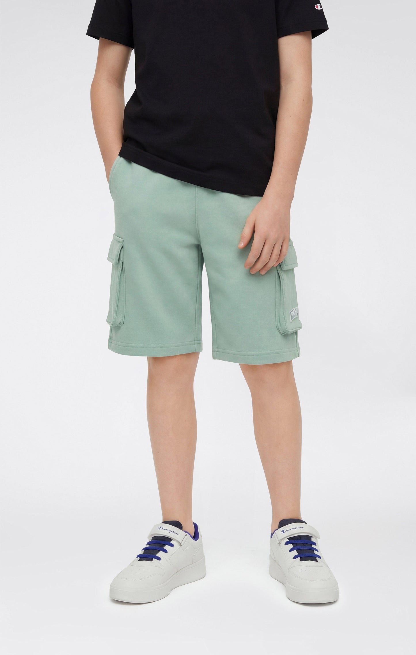 Boys' Cargo Shorts with Puff Print