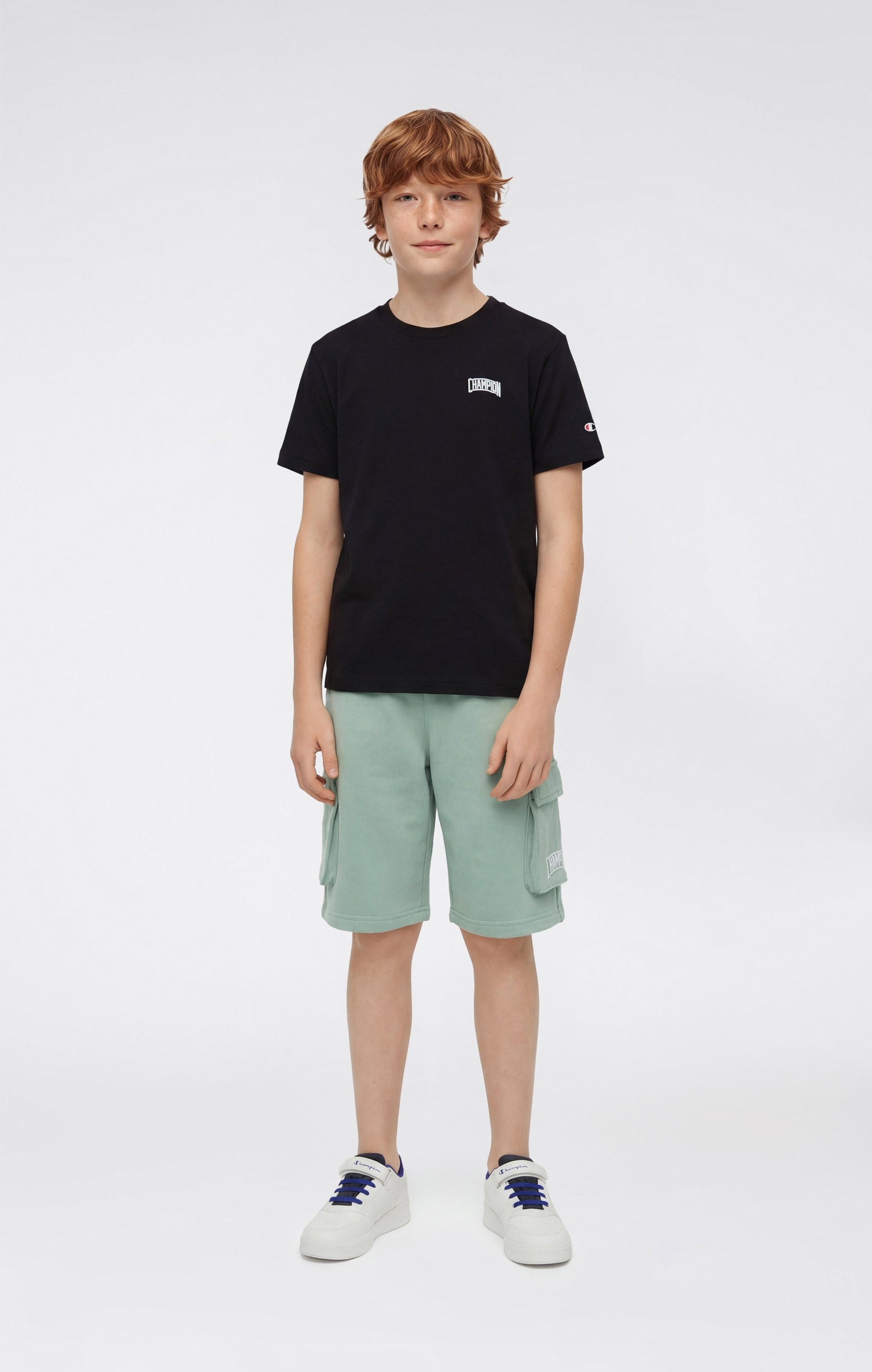 Boys' Cargo Shorts with Puff Print