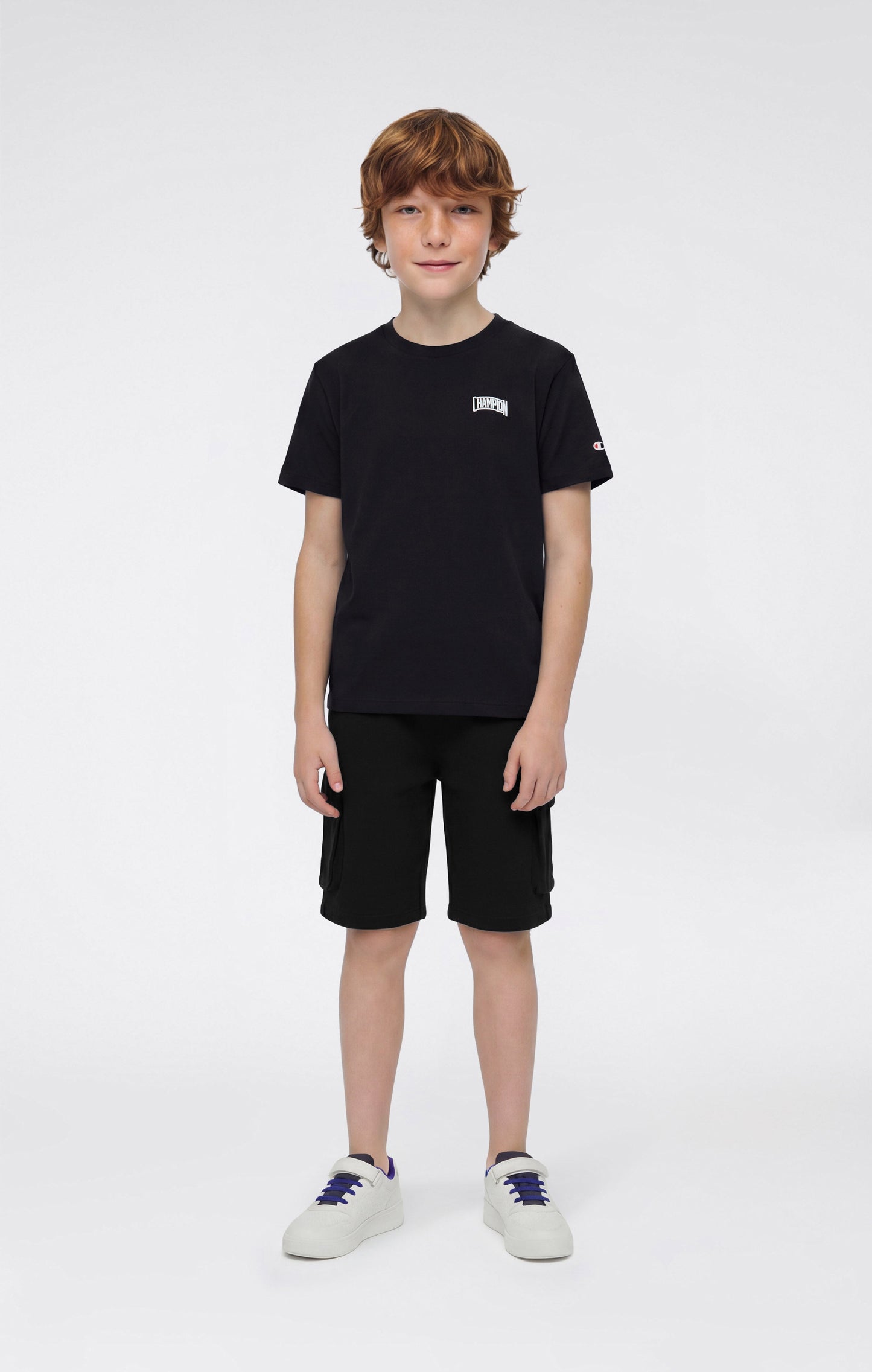 Boys' Cargo Shorts with Puff Print