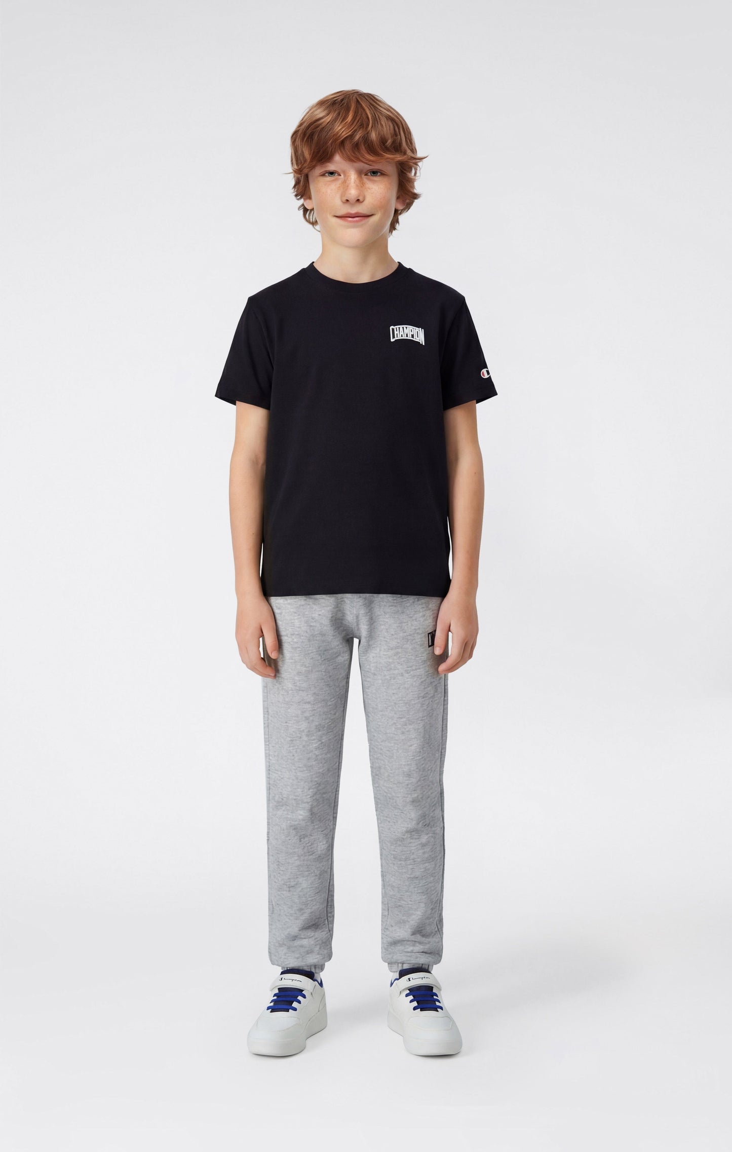 Jungen Rundhals-T-Shirt mit Puff-Print