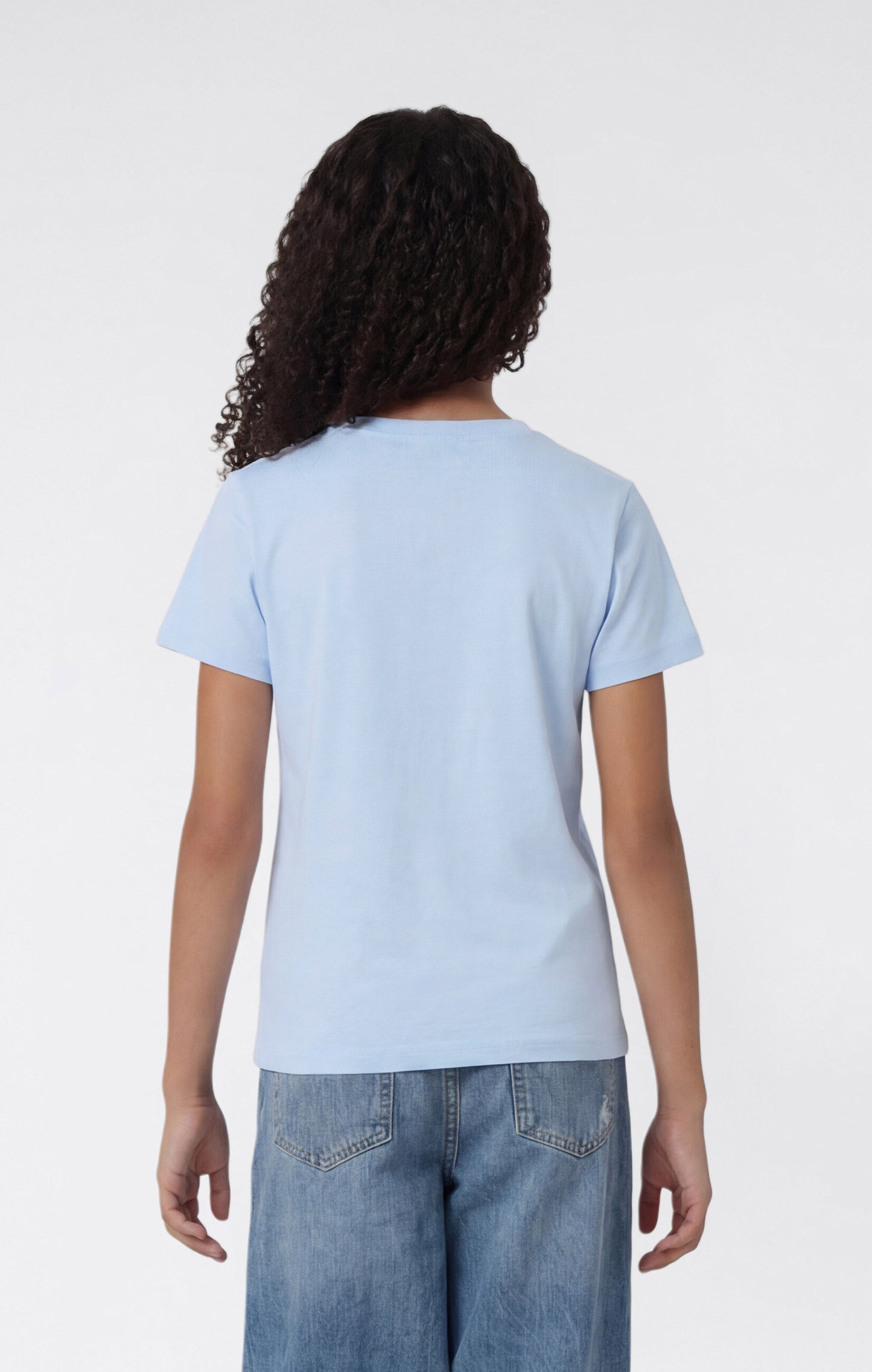 Mädchen Rundhals-T-Shirt schmal geschnitten Icons