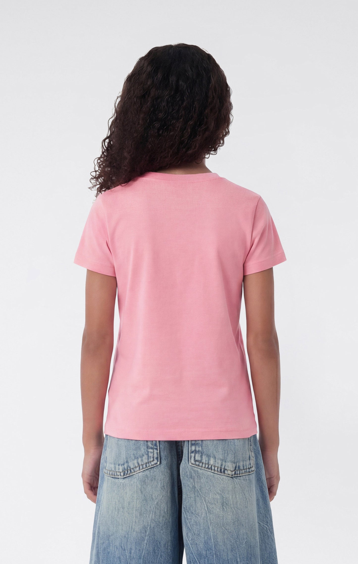 Girls' Crewneck T-shirt Slim Fit Icons