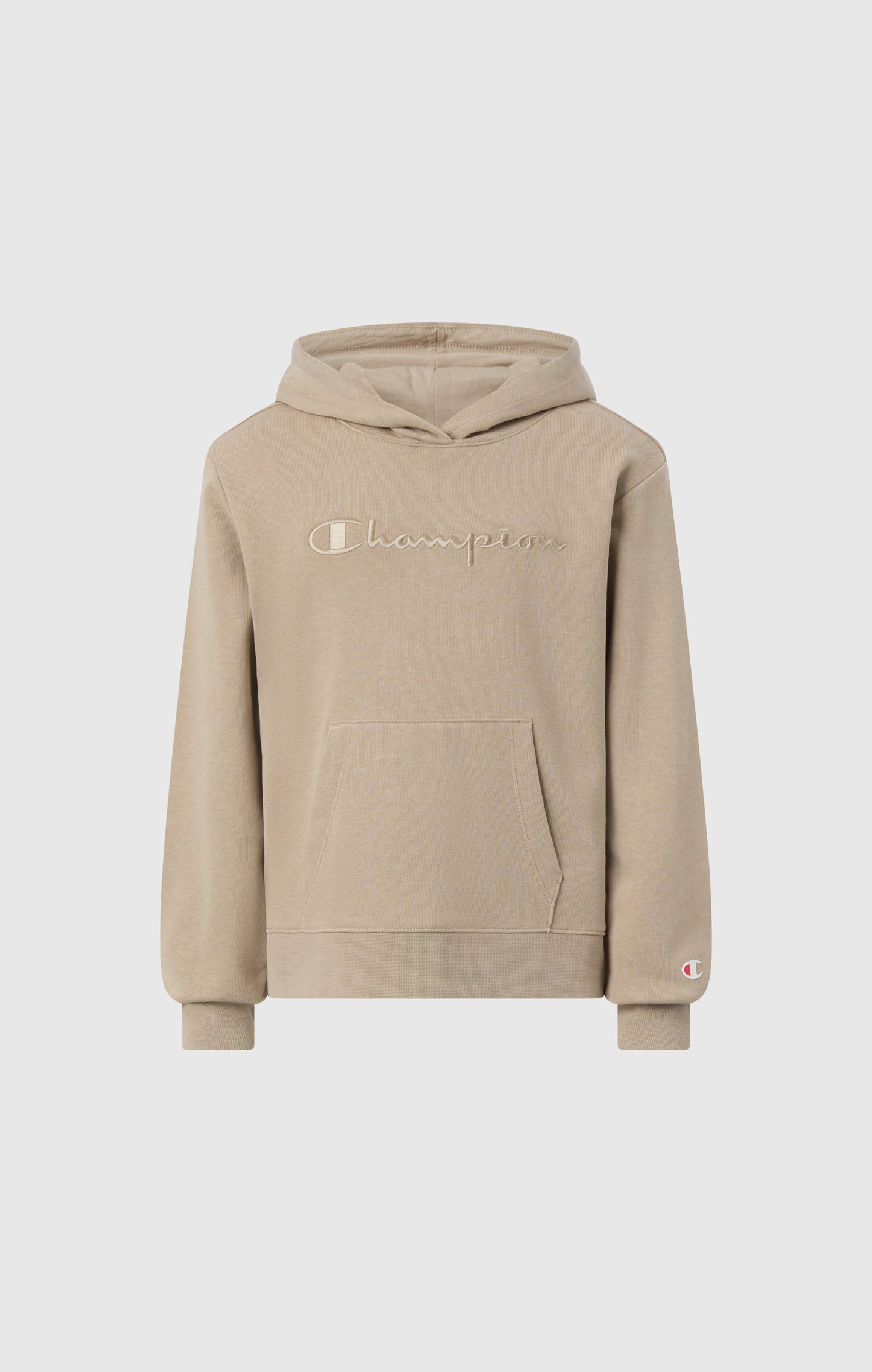 Girls' Lightweight Hooded Sweatshirt with Tonal Embroidered Maxi Logo Icons