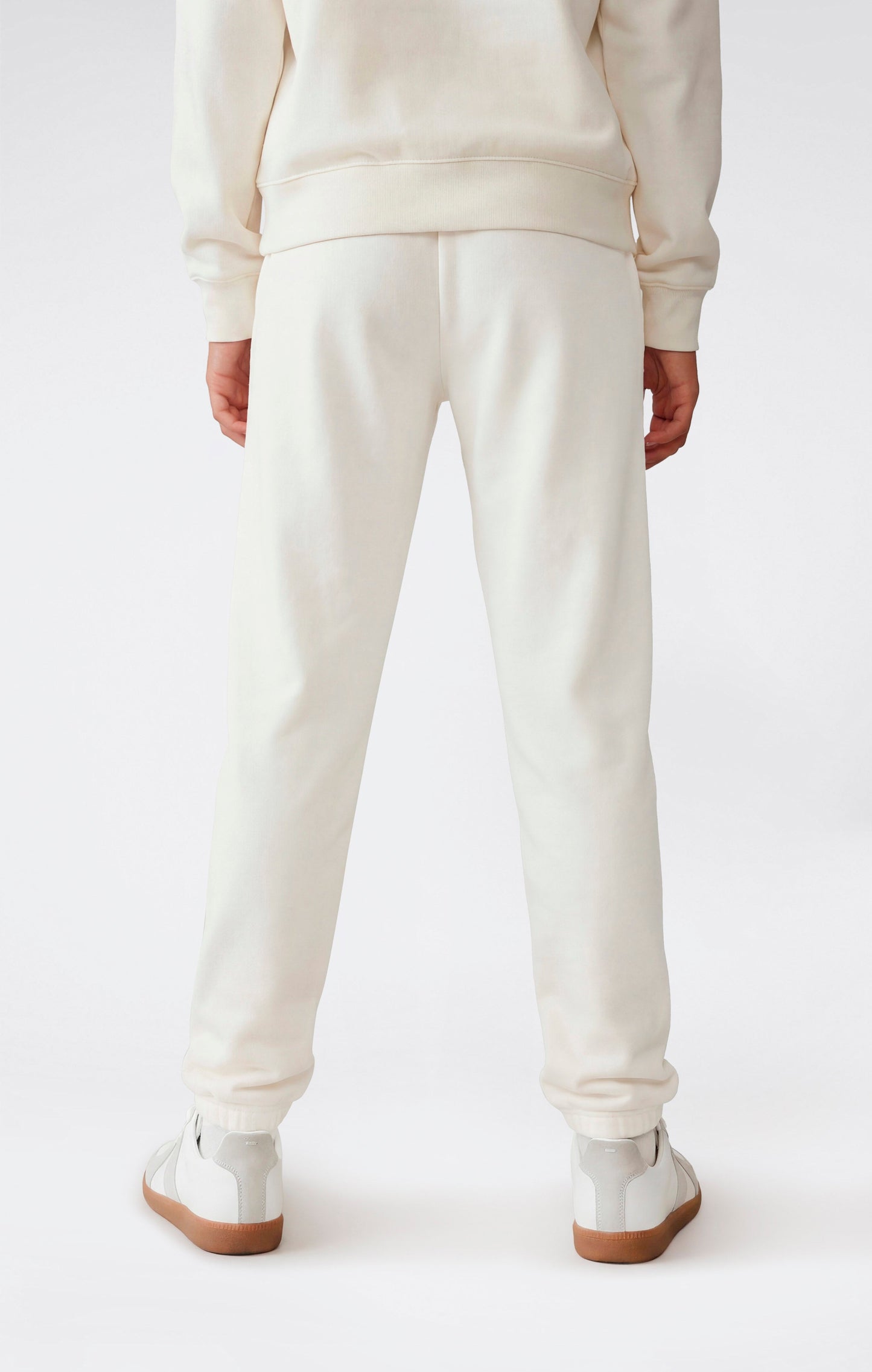 Girls' Elastic Cuff Pants With Embroidered Logo