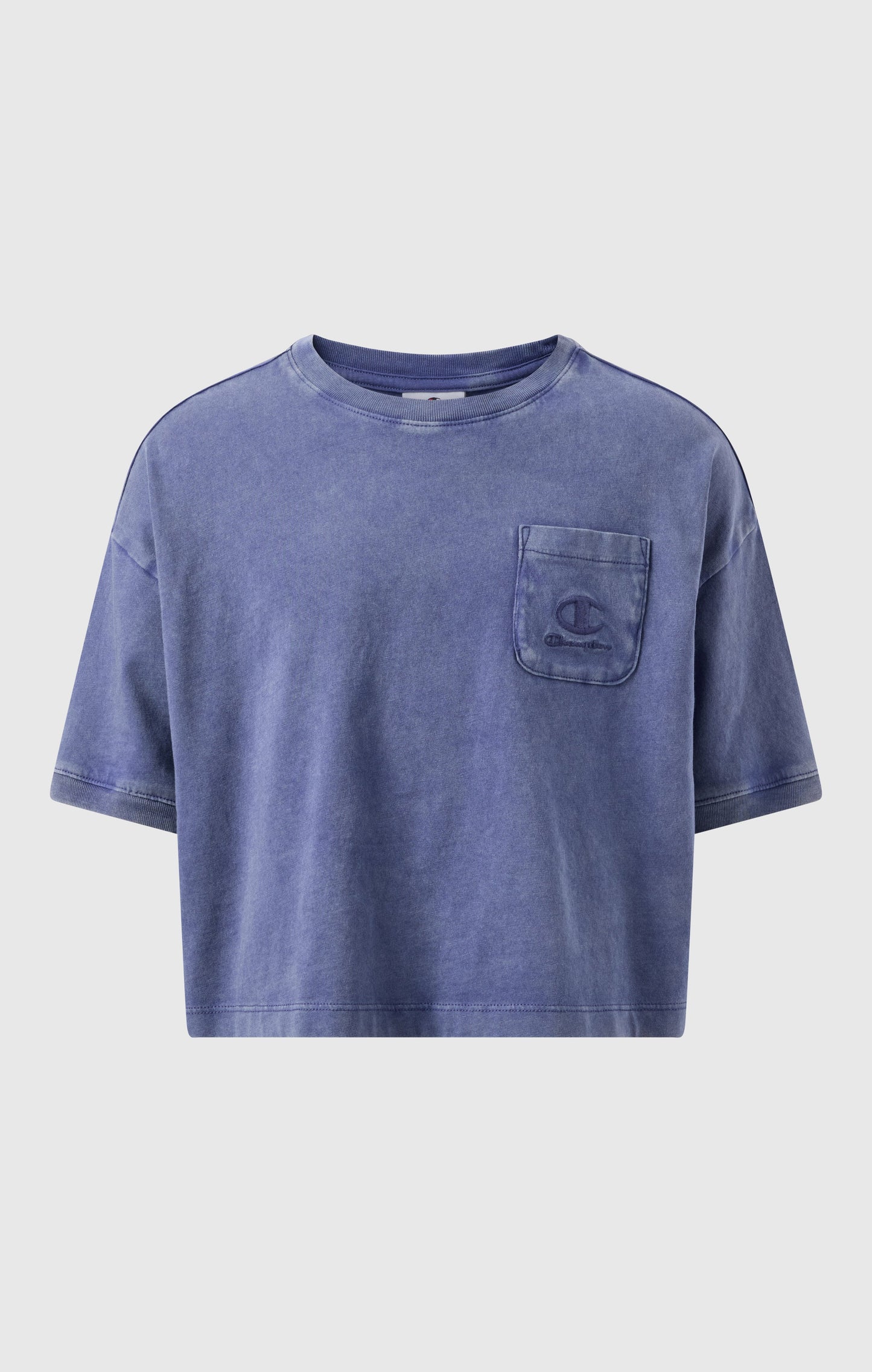Girls' Washed Effect Crop T-Shirt Icons