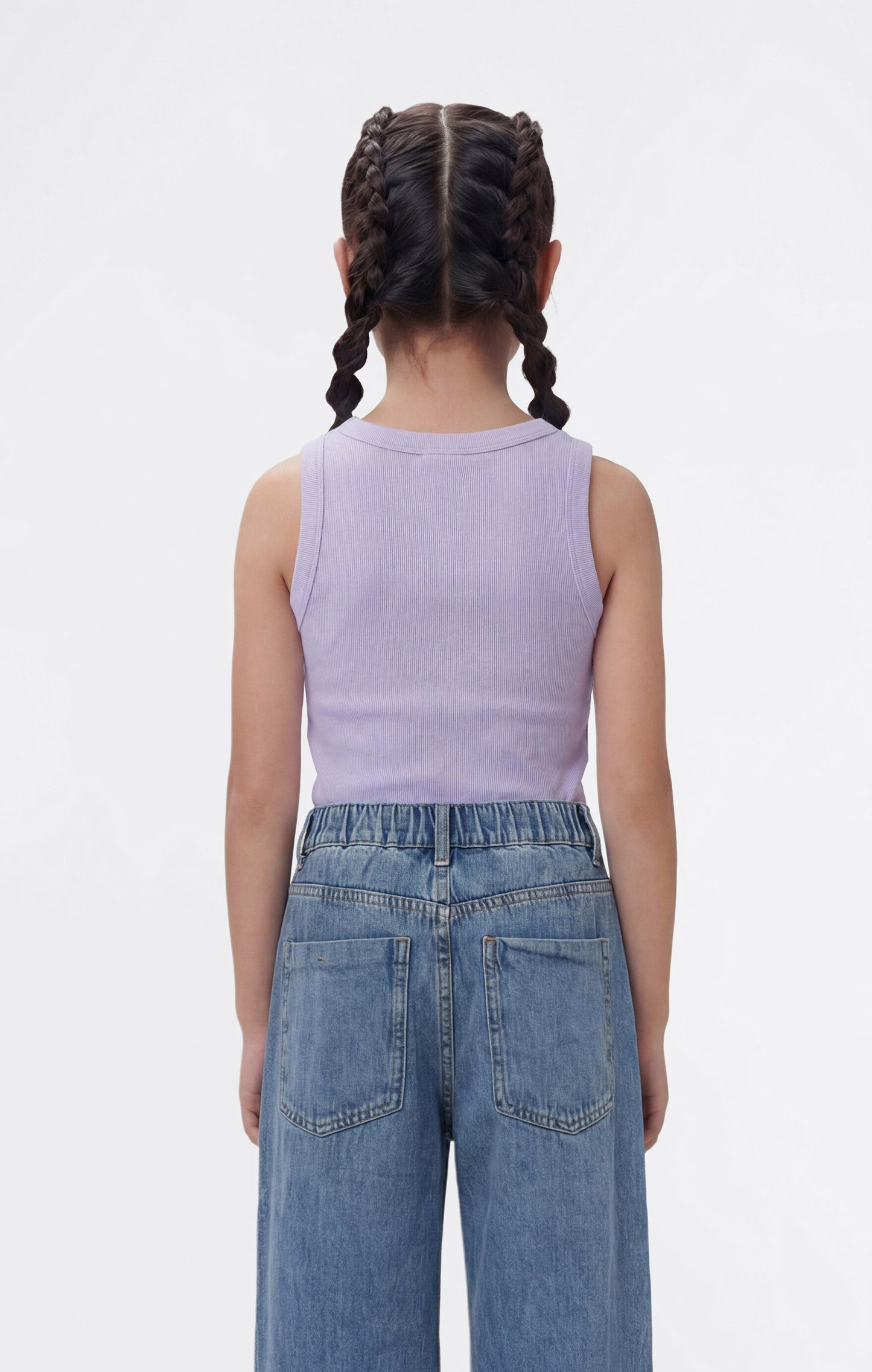 Girls' Washed Effect Tank Top Icons