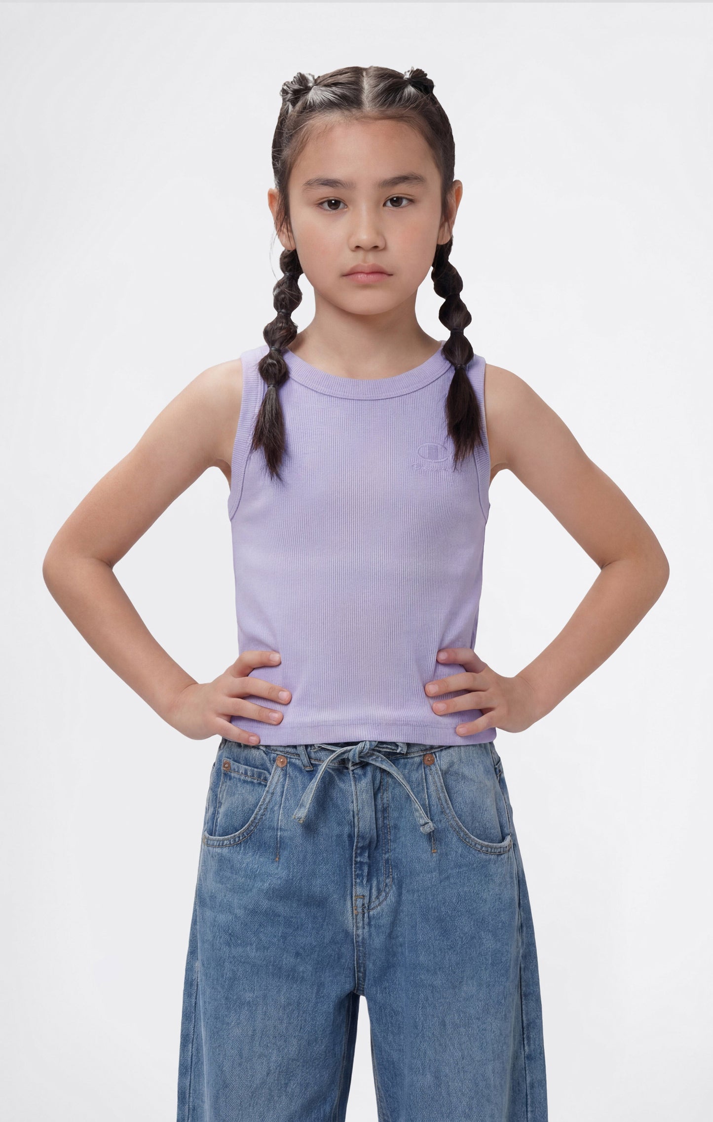 Girls' Washed Effect Tank Top Icons