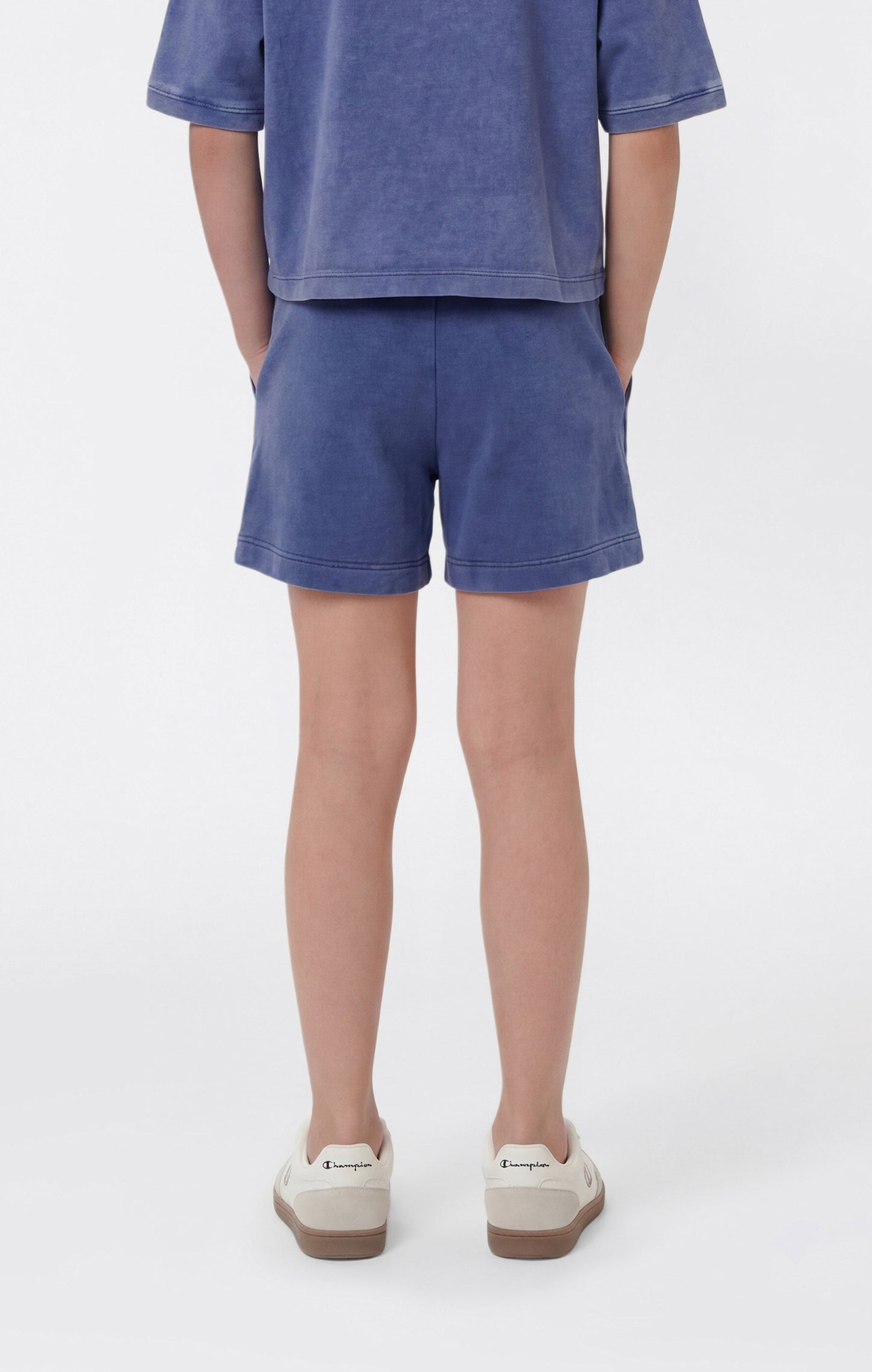 Mädchen-Shorts mit Washed-Effekt, Icons