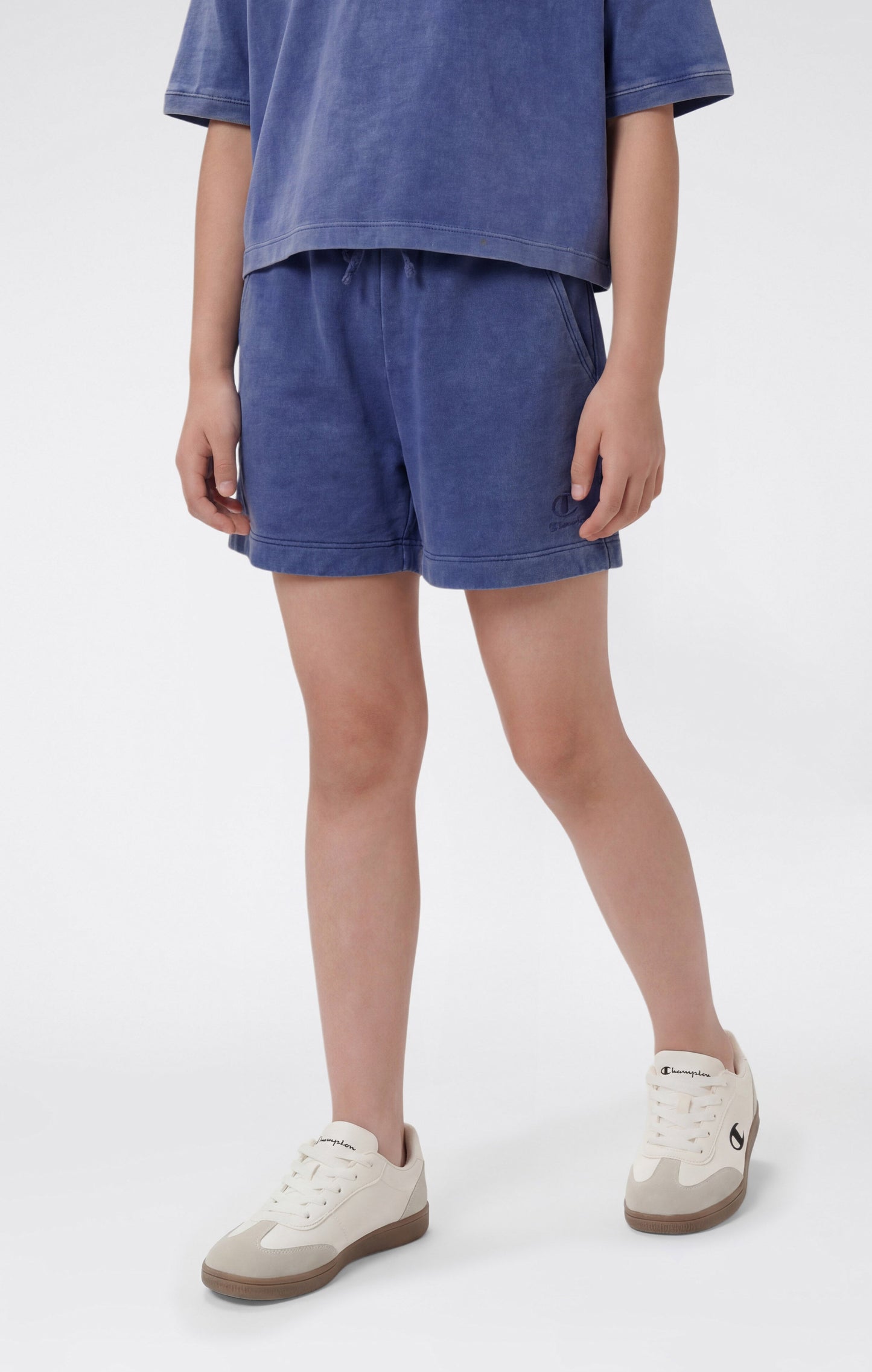 Mädchen-Shorts mit Washed-Effekt, Icons