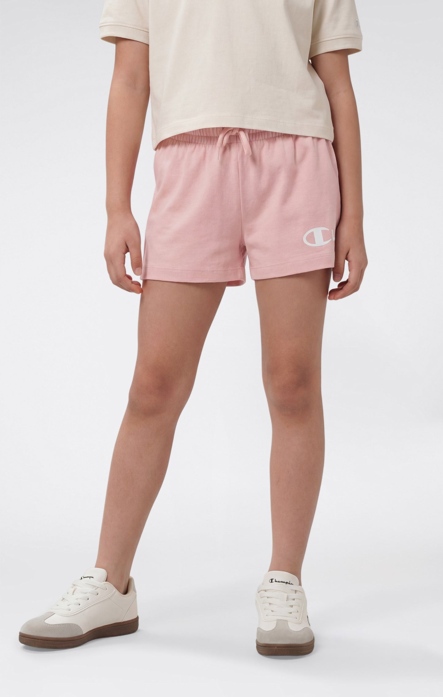 Girls' Cotton Shorts with Maxi Logo