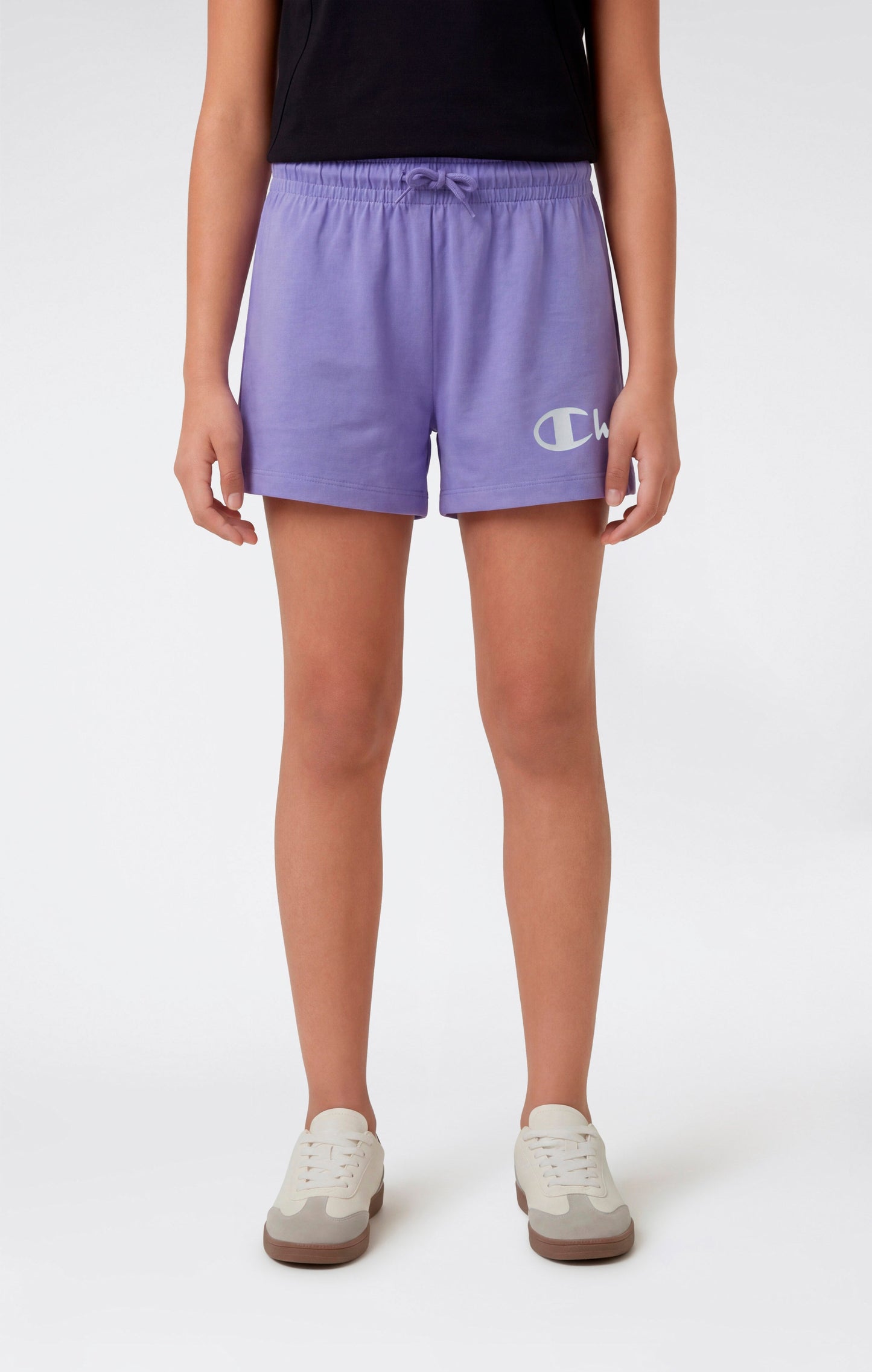 Mädchen-Baumwollshorts mit Maxi-Logo