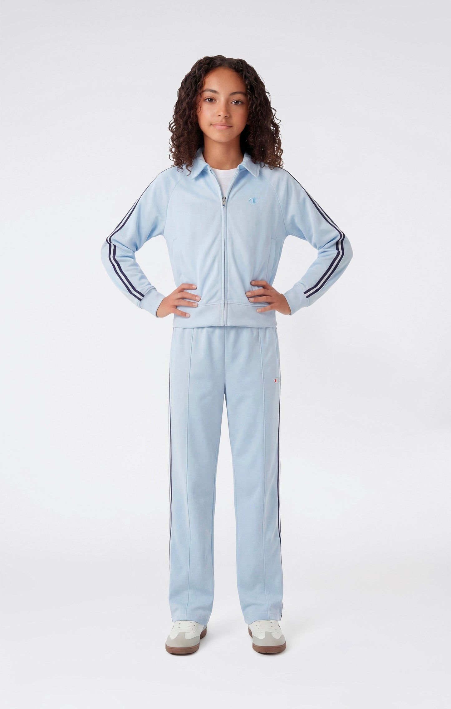 Girls' Track Jacket with Full Zip Icons