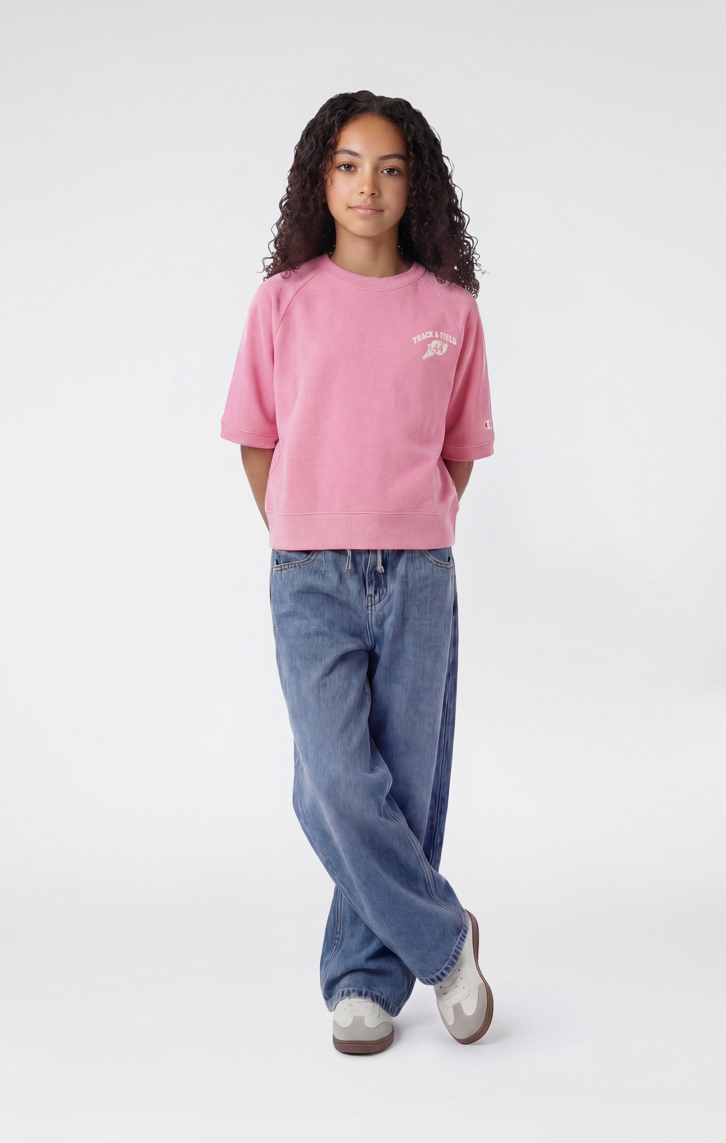 Mädchen-Kurzarm-Sweatshirt-Icons