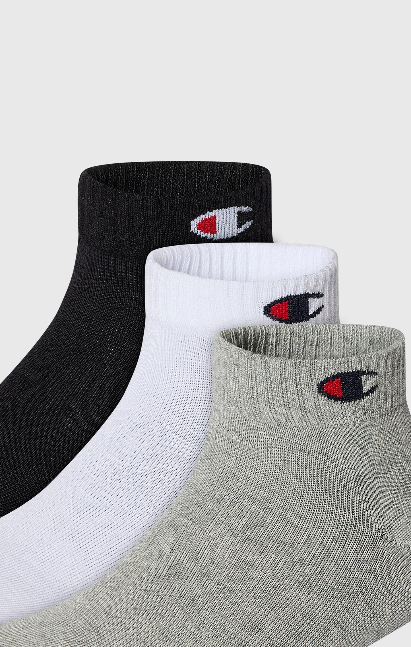 3-Pack Kids' Quarter Socks with Script Logo and C