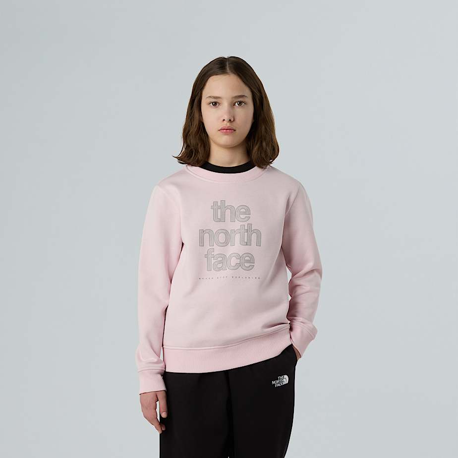 Girls' Reflective Logo Relaxed Sweatshirt