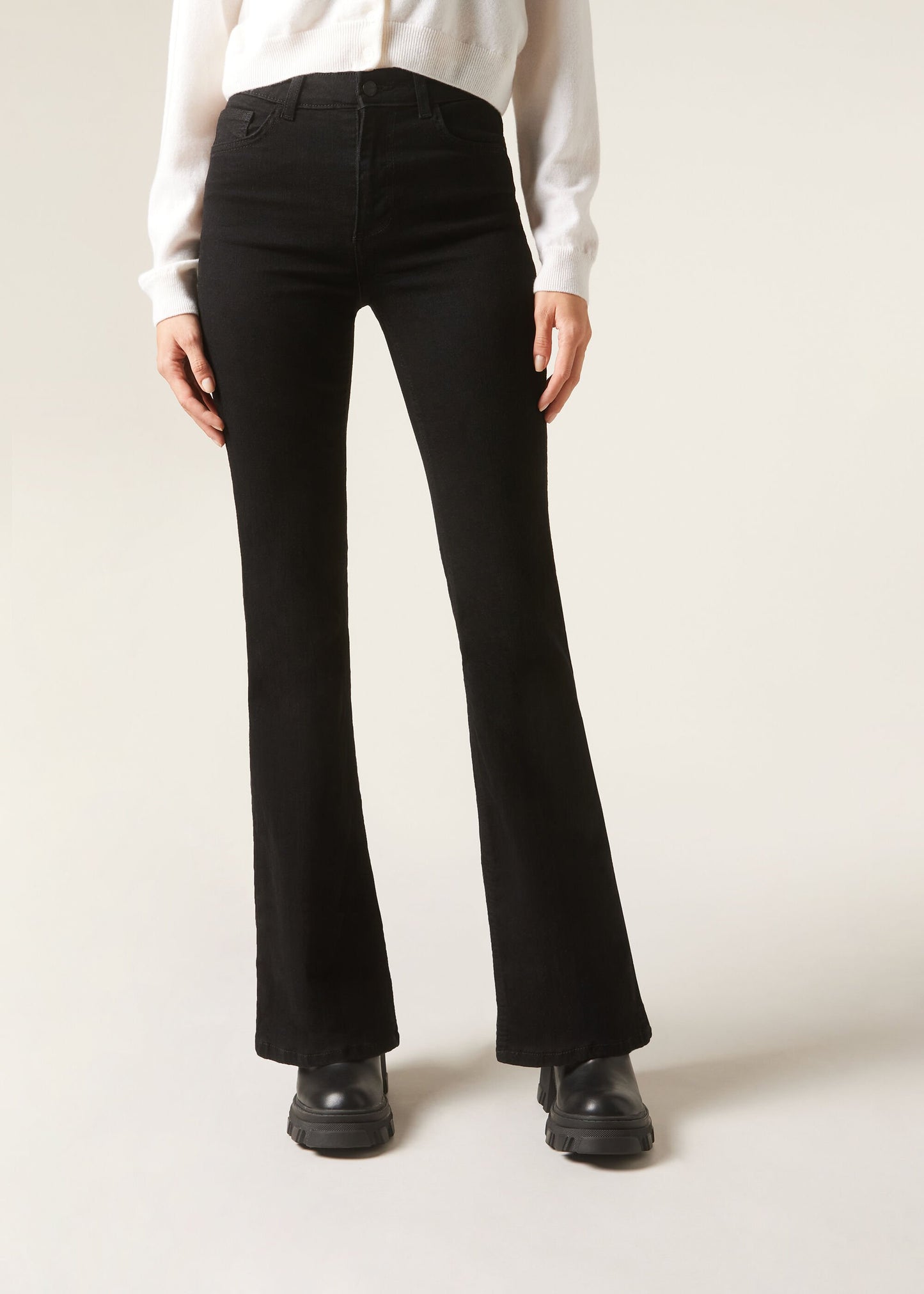Flared Stretch Jeans