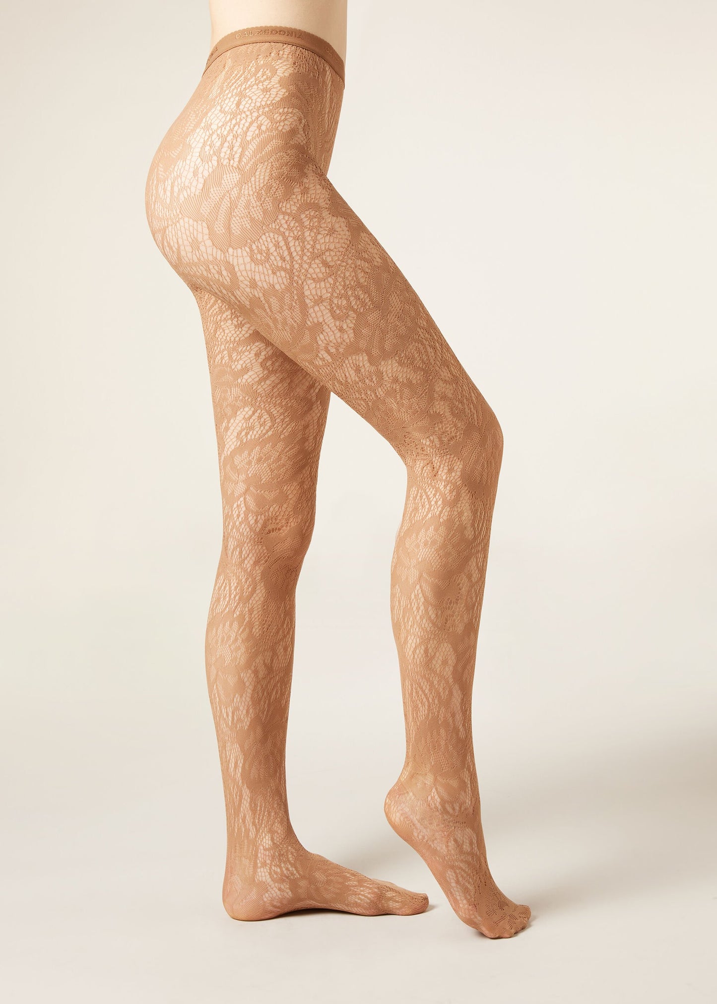 Floral Fishnet Tights
