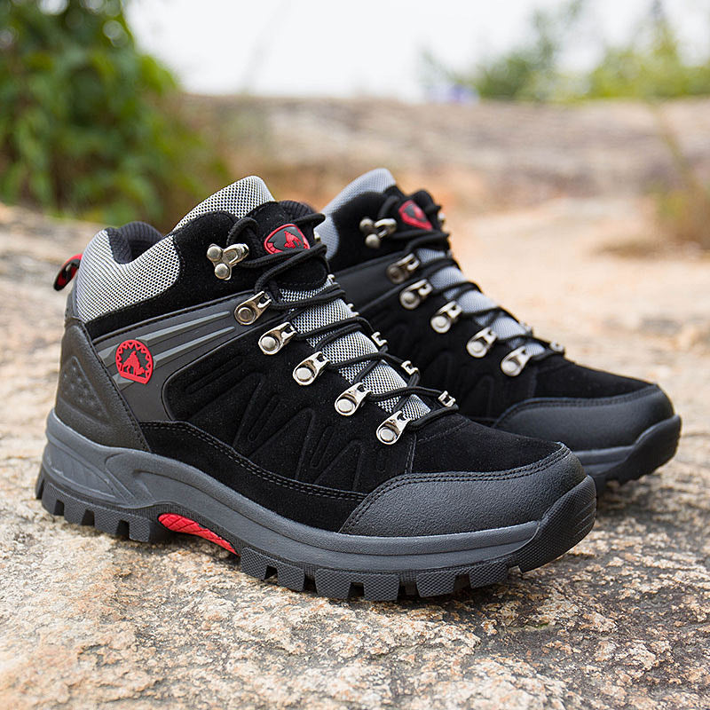 (⏰BLACK FRIDAY SPECIAL-70%OFF)Men's Mountaineering Orthopedic Ankle Support Hiking Boots Waterproof Non-Slip Wide Toe Tactical Boots