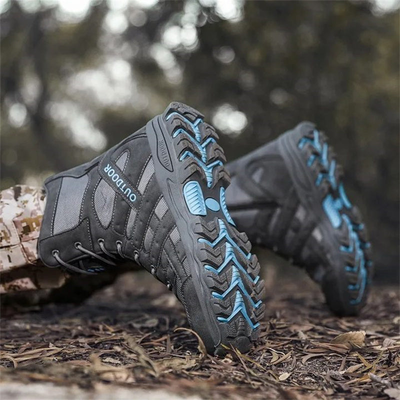 (⏰Limited Time Discount 49% off) Men's Lightweight  Breathable Durable Anti-slip Hiking Boots Combat Army Boots Work Boots
