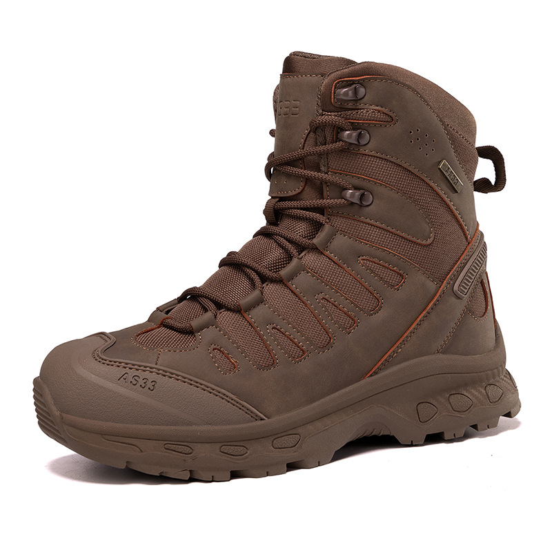 Militärische taktische Herren-Arbeitsstiefel, wasserdicht, rutschfest, pannensicher, knöchelhoch, Anti-Verstauchung