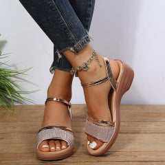 🔥LETZTER TAG 50% RABATT🔥NEUE ORTHOPÄDISCHE KEILSANDALEN FÜR DAMEN MIT OFFENER ZEHENPARTIE 2024