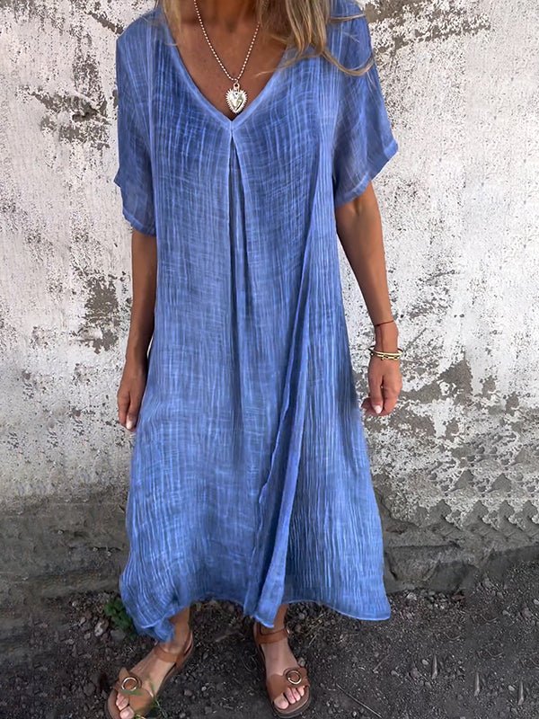 Kates Liebling - Midi-Kleid mit V-Ausschnitt