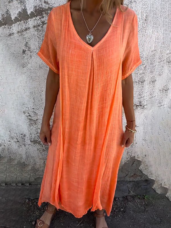 Kates Liebling - Midi-Kleid mit V-Ausschnitt
