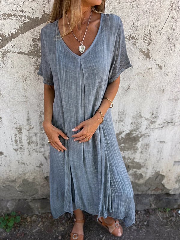 Kates Liebling - Midi-Kleid mit V-Ausschnitt