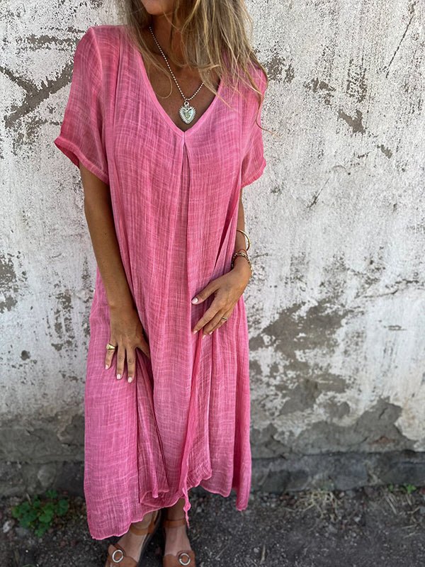 Kates Liebling - Midi-Kleid mit V-Ausschnitt
